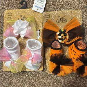 Baby Essentials Colorful Headband and Sock Set